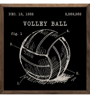 Volleyball Patent Black